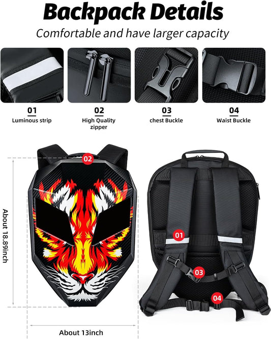 حقيبة ظهر Grelrova Animal Knight Serise LED