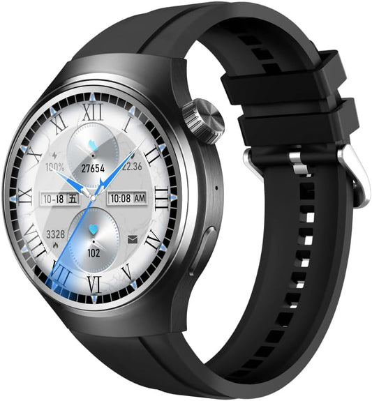 Wise X38 Max Smart Watch  Classic luxury design with smart technology. Wise X38 Max features an elegant analog-style dial with modern smart functions.