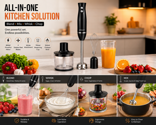 4-in-1 Hand Blender Set 800W