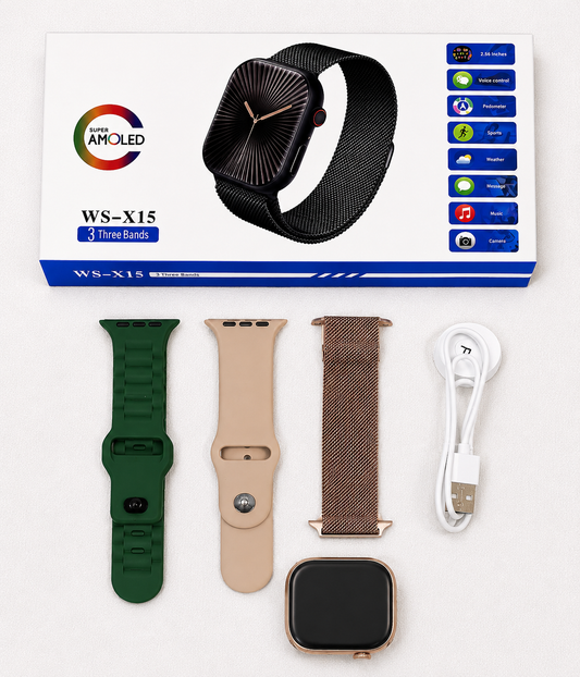 ⌚ X15 Gold Smartwatch – Style Meets Smart Technology